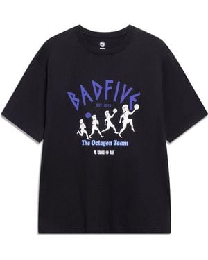 Li-ning X Anti-Wu Badfive Casual Graphic Print Tee - Black