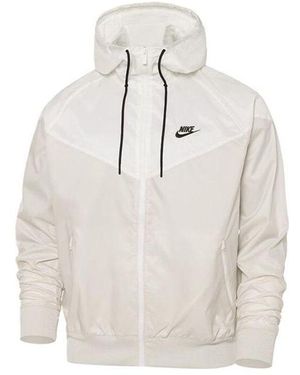 Nike Sportswear Windrunner Hooded Jacket 'Light Orewood Sail' - White