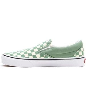 Vans Classic Slip-On 'Checkerboard - Green