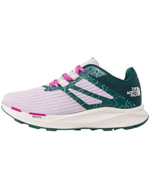 The North Face (Wmns) Vectiv Eminus Running Shoes Ponderosa Valley Topo Print Fog' - Blue