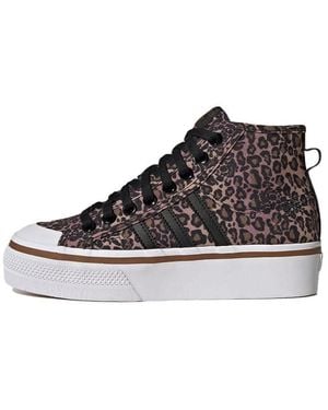 adidas (Wmns) Nizza Platform Mid 'Leopard' - Black