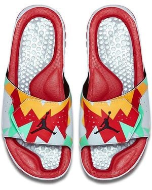 Nike Hydro 7 Retro Soft Sole Cosy Sports Slippers - Red