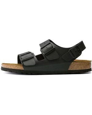 Birkenstock Milano Birko-Flor 'Dark' - Black