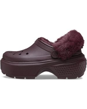 Crocs™ (Wmns) Stomp Lined Clogs 'Dark Cherry' - Purple