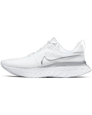 Nike (Wmns) React Infinity Run Flyknit 2 Metallic' - White