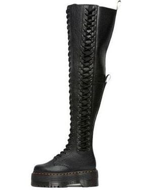 Dr. Martens (Wmns) Azreya Max Leather 26-Eye Platform Boots - Black