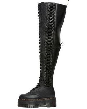 Dr. Martens (Wmns) Azreya Max Leather 26-Eye Platform Boots - Black