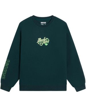 Li-ning Badfive Graphic Sweatshirt 'Dark' - Green