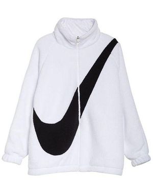 Nike (Wmns) Big Swoosh Reversible Fur Jacket - White
