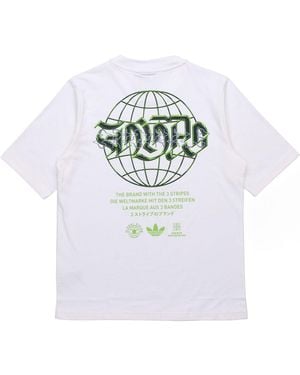 adidas Originals Graphic Tee 3 Graffiti Printing Round Neck - White