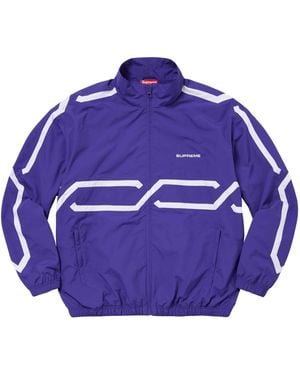 Supreme Inset Link Track Jacket - Purple