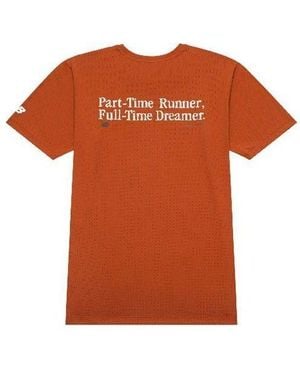 New Balance Nb Icon T-Shirt 'Dark' - Orange