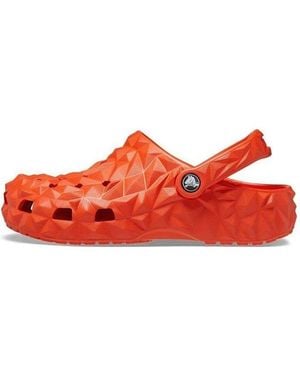Crocs™ (Wmns) Classic Geometric Clogs - Red