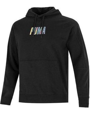 PUMA Colourful Logo Hoodie - Black