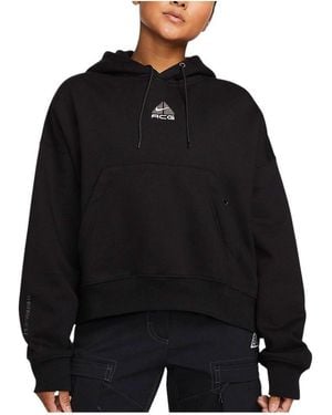 Nike Acg Therma-Fit Tuff Knit Fleece Hoodie - Black
