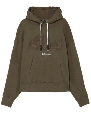 Palm Angels Ss21 Gd Bear Hoodie 'Military' - Green