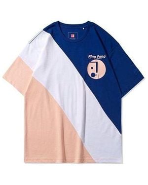 Li-ning Paris Fashion Week Ss20 Series Colourblock Short Sleeve - Blue