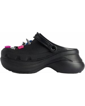Balenciaga (Wmns) X Crocs Platform Mule With Jibbitz' - Black