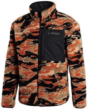 adidas Xplr Sherpa F Outdoor Sports Double Sided Jacket Colourblock - Red