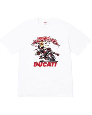 Supreme X Ducati Bike T-Shirt - White