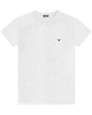 Dior Bee Embroidered Short Sleeve - White