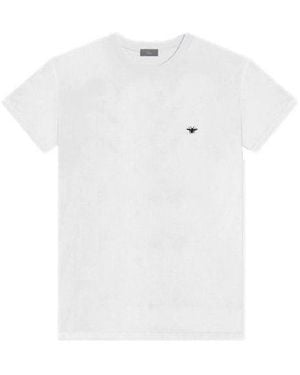 Dior Bee Embroidered Short Sleeve - White