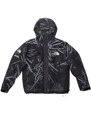 Supreme X The North Face Trompe 'Oeil Printed Taped Seam Shell Jacket - Blue