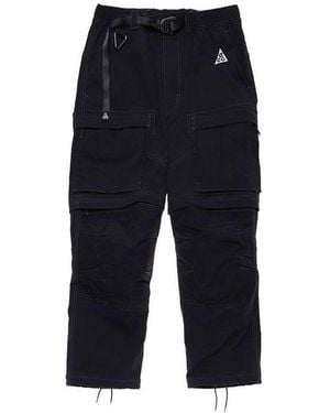 Nike Acg Smith Summit Cargo Pocket Bundle Feet Breathable Casual Long Trousers - Black