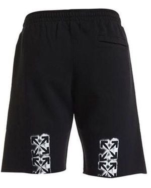 Off-White c/o Virgil Abloh Sprayed Arrows Arrow Sports Shorts - Black