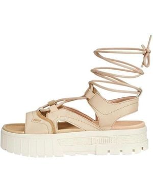 PUMA (Wmns) Mayze Laces Sandals 'Granola' - Metallic
