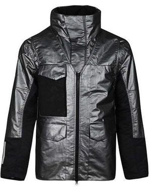 Nike Nsw Tech Pack Stay Warm Athleisure Casual Sports Windproof Waterproof Jacket Metallic Goldsilver - Black