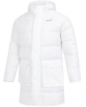PUMA Das Long Down Jacket - White