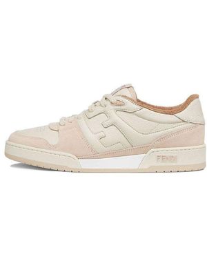 Fendi Match Low Top Suede - Natural