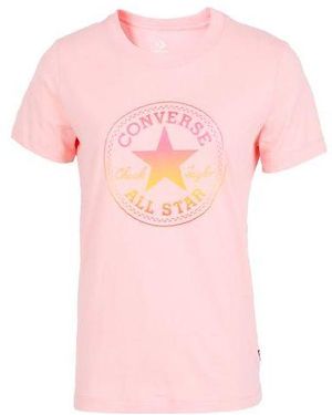 Converse (Wmns) Alphabet Pattern Printing Round Neck Short Sleeve - Pink
