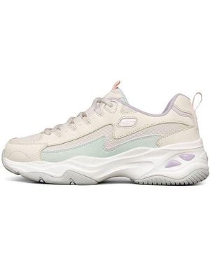 Skechers (Wmns) D Lites 4.0 Panda Flatform Low Chunky Shoes - White