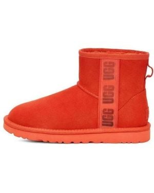 UGG (Wmns) Classic Mini Ii Boot Side Logo - Red