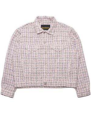 Drew House Boucle Mascot Oversized Trucker Jacket - Pink