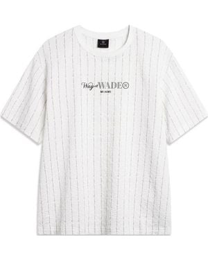 Li-ning Way Of Wade Striped Graphic T-Shirt - White
