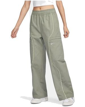 Nike (Wmns) Sportswear High Waist Woven Pants 'Light' - Green