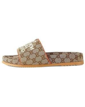 Gucci Slide X The North Face - Brown