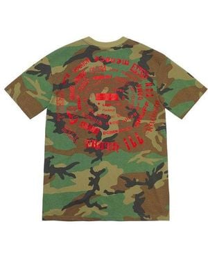 Supreme Week 1 Spiral Tee Alphabet Short Sleeve - Green