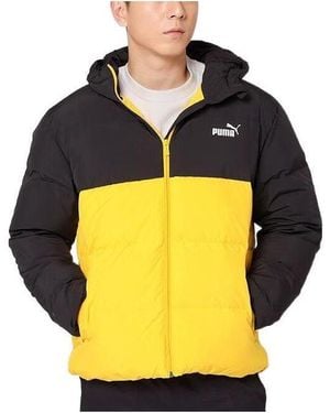 PUMA Logo Puffer Down Jacket - Yellow