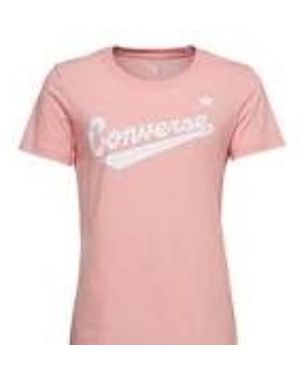 Converse (Wmns) Centre Front Logo T-Shirt - Pink