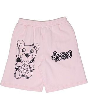 Drew House Theodore Sketch Sweat Shorts 'Pale' - Pink