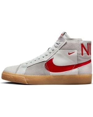 Nike Sb Zoom Blazer Mid 'Deconstructed University Gum' Fd5113-100 - White