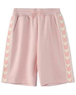 Li-ning X Disney Graphic Striped Shorts - Pink