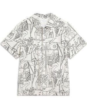 Li-ning All-Over Print Shirt - White