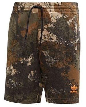 adidas Originals Camo Aop Short Printing Sports Shorts - Green
