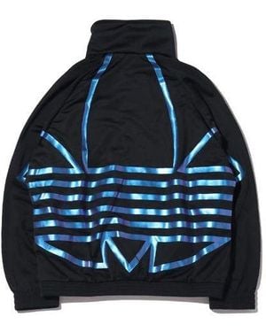 adidas Originals Zeno Track Jacket Back Logo Printing - Blue