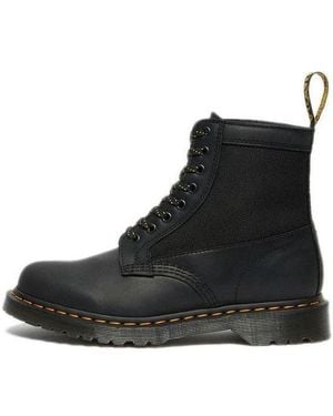 Dr. Martens 1460 Panel Leather Lace Boots - Black